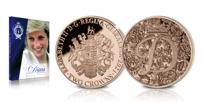 Votre pièce de la Princesse Diana en or massif de 9 carat plaquée or rose Fairmined